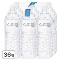 스파클 무라벨 생수, 2L, 36개